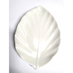 Plato de Ceramica - Hoja - 22x16cm